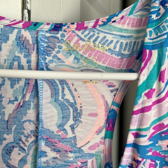 Lilly Pulitzer Pink Blue Treena Maxi Dress, NWT - Picture 4 of 7